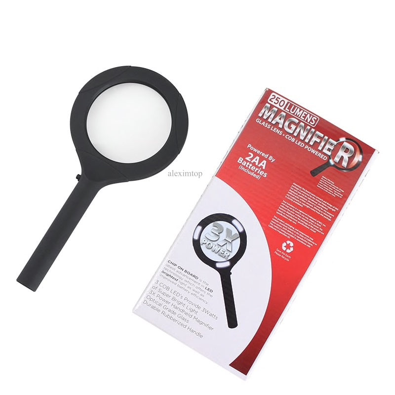 Lupa de mana 3 led COB 3W-250 Lumeni, MG-3W250 - Frize