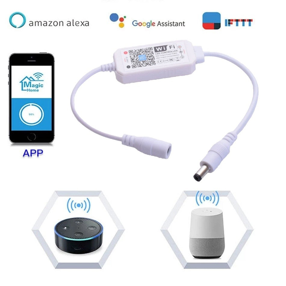 Mini Controler Smart Led Monocolor cu Wifi 5-24V - Frize