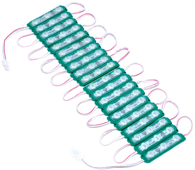 Modul Grup Verde 3 LED x 2W, 20buc/set. 220V - Frize