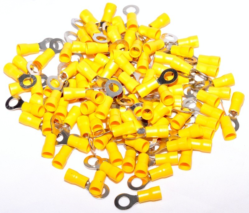 Papuc Electric Izolat Galben tip Inel ø 6mm ,100B/Set - Frize