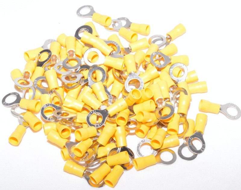 Papuc Electric Izolat Galben tip Inel ø 8mm ,100B/Set - Frize
