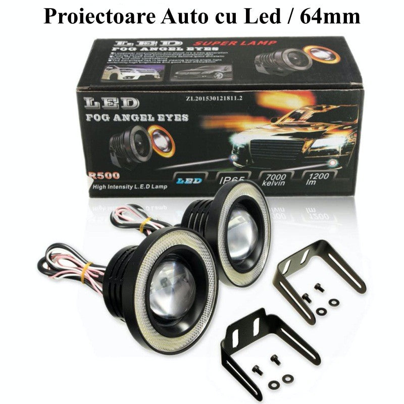 Proiector Auto cu Led 10W / 64mm / 3200Lm - Frize