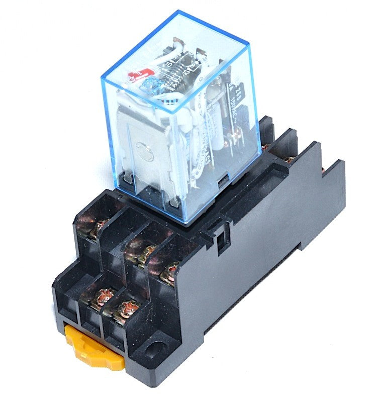 Releu 12V DC, Elecromagnetic 11 Pini cu Soclu - Frize