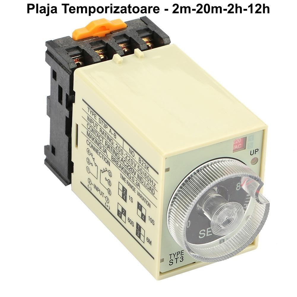 Releu de Timp (Temporizator Mecanic) 2m-20m-2h-12h - Frize