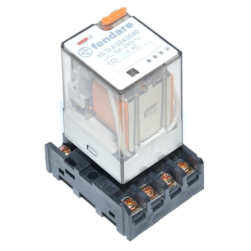 Releu Industrial 48V–AC/11P cu Soclu - Frize